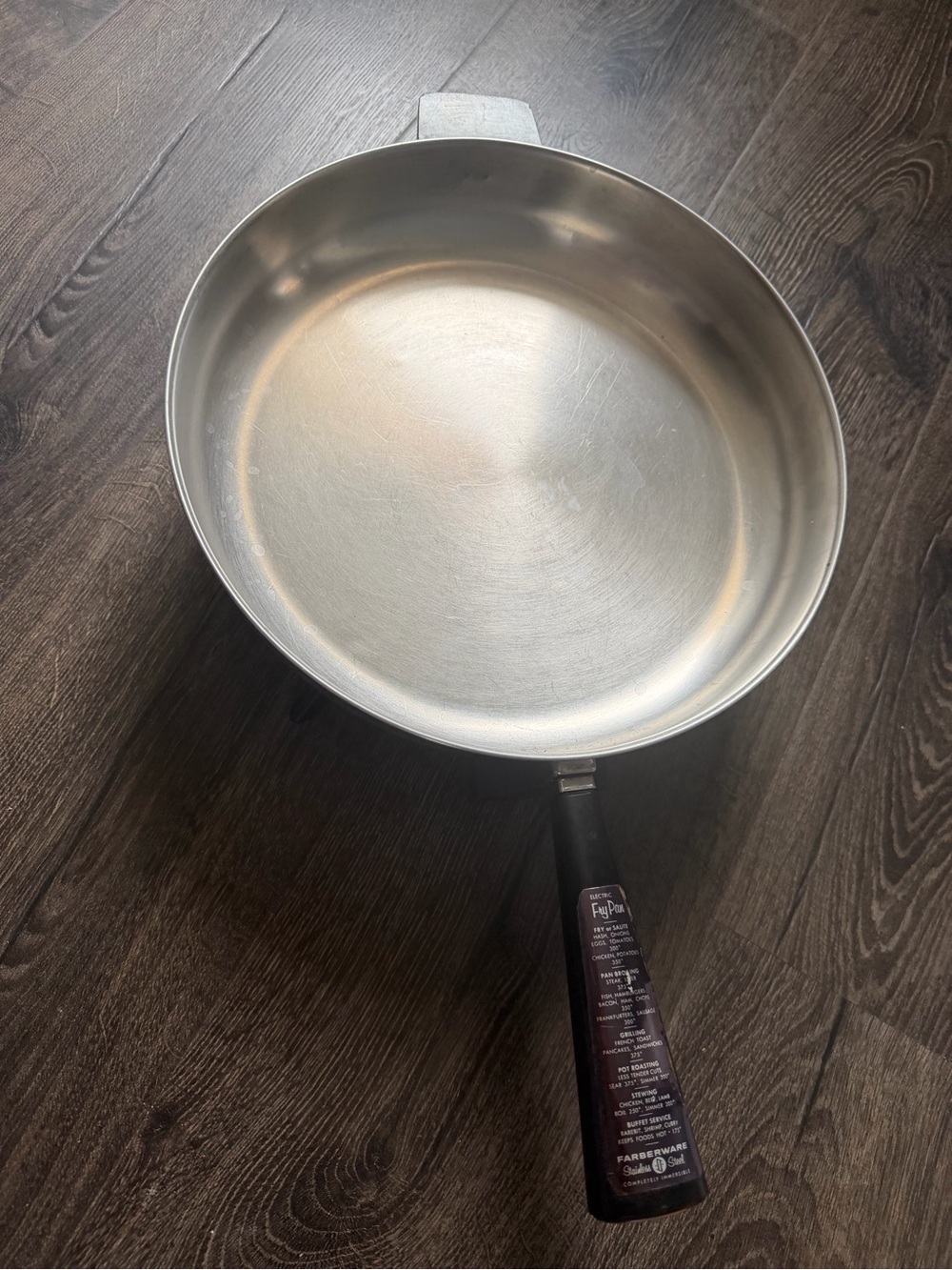 Farberware Silver Stainless Steel Pan with Black Handle